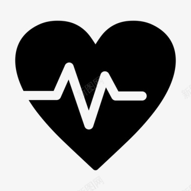心跳搏动脉搏图标图标