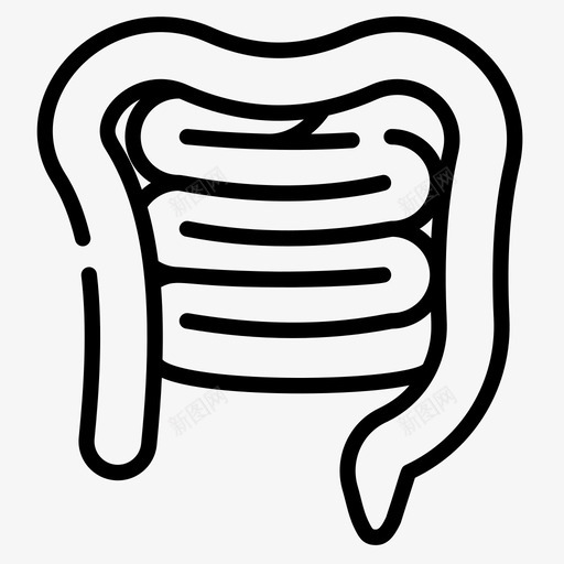 肠道医学146直系图标svg_新图网 https://ixintu.com 医学 手绘 直系 肠道