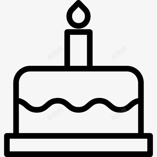 生日蛋糕新年40岁直系图标svg_新图网 https://ixintu.com 40岁 新年 生日蛋糕 直系
