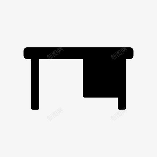 桌子椅子家具图标svg_新图网 https://ixintu.com 办公室 家具 桌子 椅子