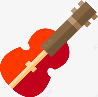 小提琴平调音乐图标图标