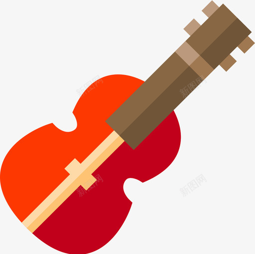 小提琴平调音乐图标svg_新图网 https://ixintu.com 小提琴 平调音乐