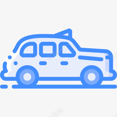 Cab英国3蓝色图标图标