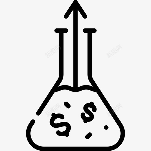 烧瓶投资39线性图标svg_新图网 https://ixintu.com 投资 烧瓶 线性