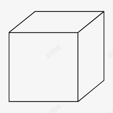 立方体三维长方体图标图标