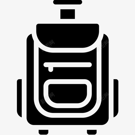 行李箱袋子2装满图标svg_新图网 https://ixintu.com 行李箱 袋子 装满