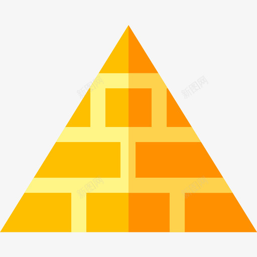 金字塔埃及14平坦图标svg_新图网 https://ixintu.com 埃及14 平坦 金字塔
