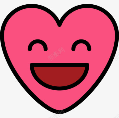心脏心脏表情符号9线性颜色图标图标