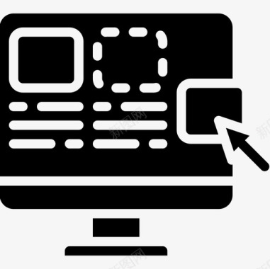 监视器原型2填充图标图标