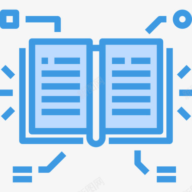 书教育216蓝色图标图标