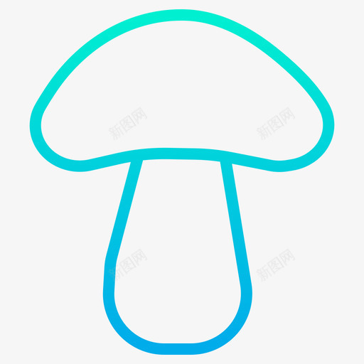 蘑菇水果和蔬菜35梯度图标svg_新图网 https://ixintu.com 梯度 水果 蔬菜 蘑菇