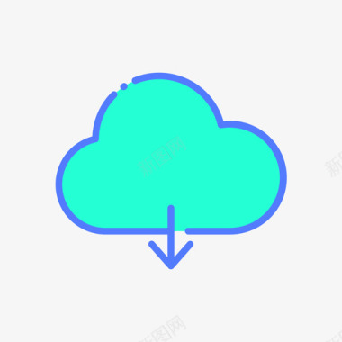 云搜索引擎优化81线性颜色图标图标