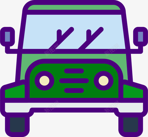 Suvurbanvol2线性颜色图标svg_新图网 https://ixintu.com Suv urban vol2 线性 颜色