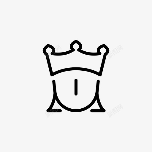 女王城堡皇冠图标svg_新图网 https://ixintu.com 城堡 女王 王冠 王国 皇冠