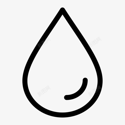 血滴液图标svg_新图网 https://ixintu.com 水 油 液 滴 血 通讯