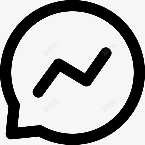 Messenger社交媒体96直系图标svg_新图网 https://ixintu.com Messenger 媒体 直系 社交