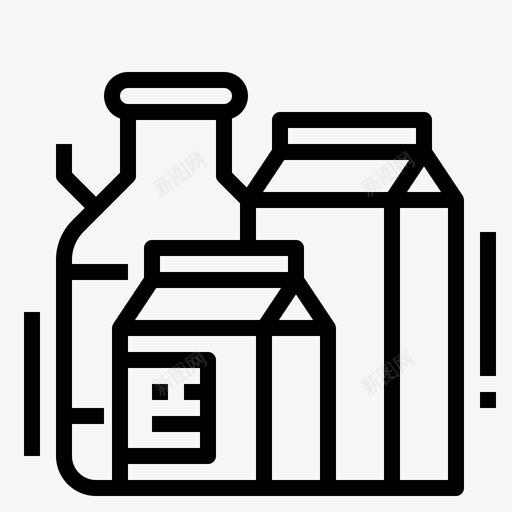 牛奶罐装饮料图标svg_新图网 https://ixintu.com 健康 加仑 包装 牛奶 罐装 饮料