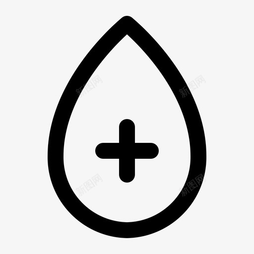 献血滴血医疗保健图标svg_新图网 https://ixintu.com 医疗 医疗保健 滴血 热线 献血