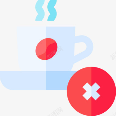咖啡杯新年粥3个平的图标图标