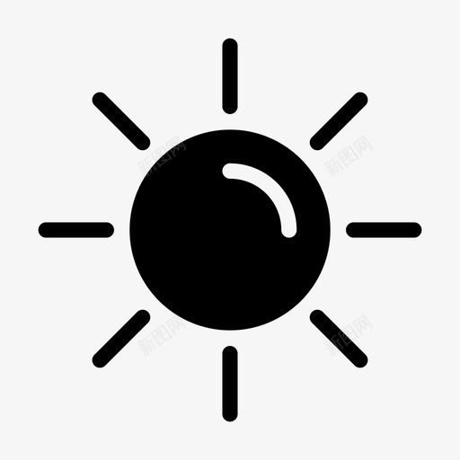 太阳生态能量图标svg_新图网 https://ixintu.com 光 太阳 生态 生态线雕文图标 能量 自然