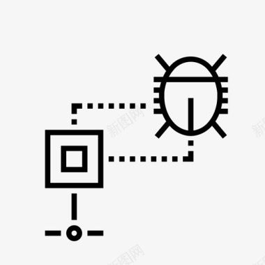 网络错误问题恶意软件图标图标