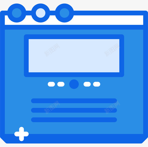 浏览器ui界面30蓝色图标svg_新图网 https://ixintu.com ui 浏览器 界面 蓝色
