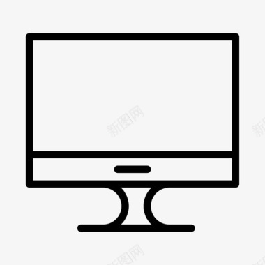 电脑显示器电视图标图标
