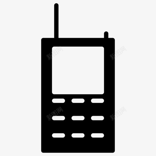 无线电话呼叫通信图标svg_新图网 https://ixintu.com 呼叫 扬声器 无线电话 标志 犯罪 联系人 通信