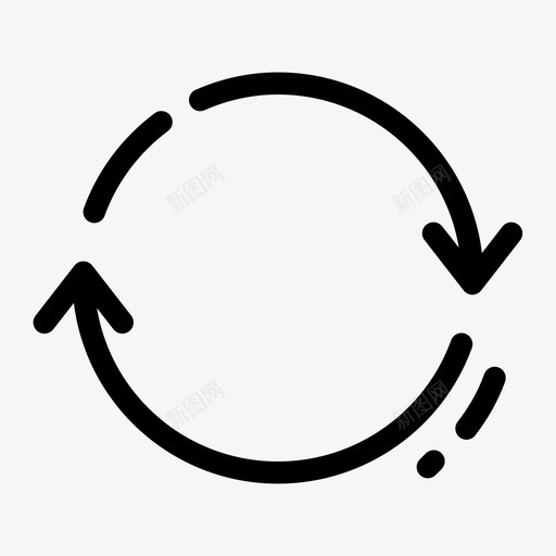 刷新更改循环图标svg_新图网 https://ixintu.com 介质 切换 刷新 循环 更改 过渡 间隔 随机