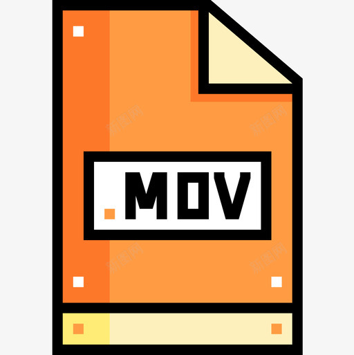 Mov摄像机10线性彩色图标svg_新图网 https://ixintu.com Mov 摄像机10 线性彩色