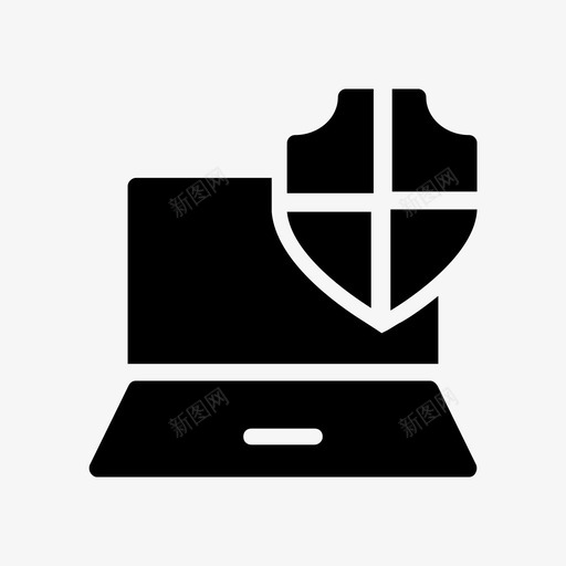 安全笔记本电脑笔记本电脑保护图标svg_新图网 https://ixintu.com 保护 安全笔记本电脑 屏蔽 数据库线字形 笔记本电脑