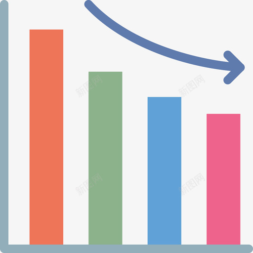 条形图图表和图表3扁平图标svg_新图网 https://ixintu.com 图表 扁平 条形图