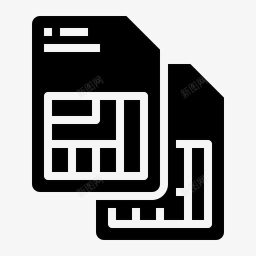 双sim卡内存移动图标svg_新图网 https://ixintu.com 内存 双sim卡 移动 移动技术黑色