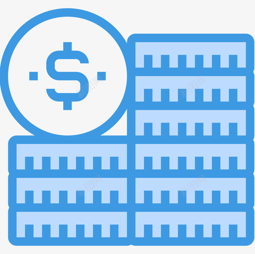 金钱商业概念13蓝色图标svg_新图网 https://ixintu.com 商业 概念 蓝色 金钱