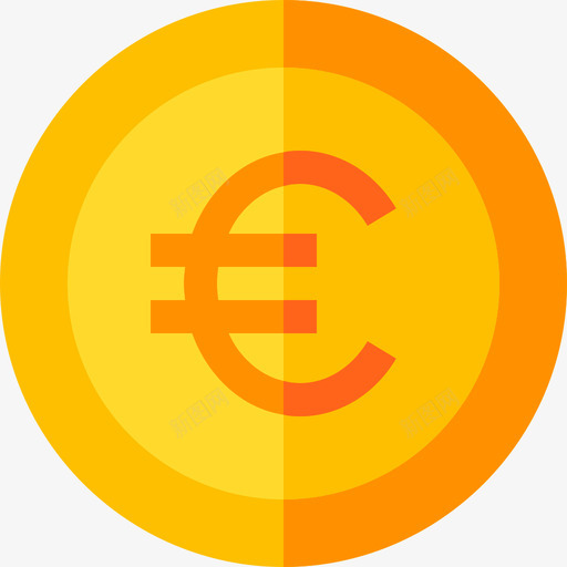 欧元货币5持平图标svg_新图网 https://ixintu.com 持平 欧元 货币