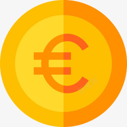 5欧元优惠卷欧元货币5持平图标高清图片