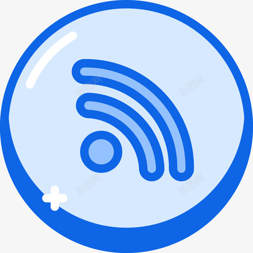 Wifi新闻16蓝色图标svg_新图网 https://ixintu.com Wifi 新闻 蓝色