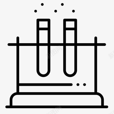 实验室科学测试图标图标