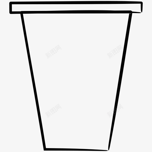 杯子玻璃水图标svg_新图网 https://ixintu.com 图标 手绘 杯子 玻璃 餐厅
