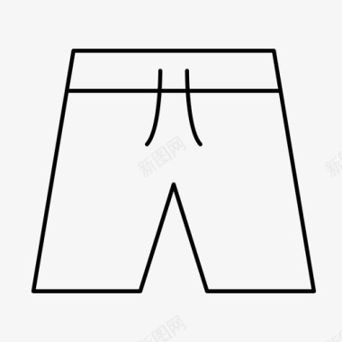 短裤沙滩衣服图标图标