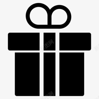 礼物生日礼盒图标图标