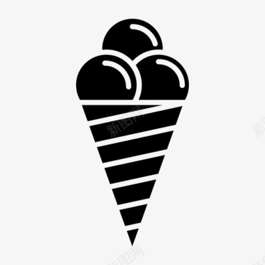 冰奶油派对图标图标