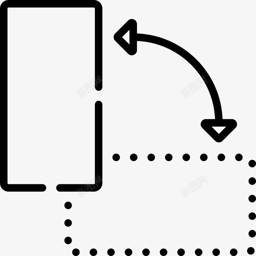 旋转用户体验线性图标svg_新图网 https://ixintu.com 体验 旋转 用户 线性