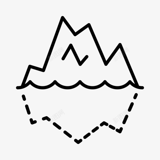 冰山高山南极洲图标svg_新图网 https://ixintu.com 冬天 冰山 南极洲 斯堪的纳维亚半岛 高山