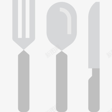 餐具厨房和炊具3扁平图标图标