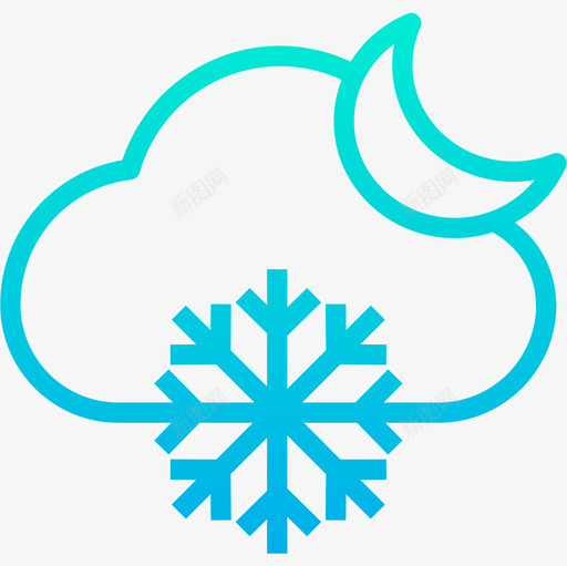 降雪天气192坡度图标svg_新图网 https://ixintu.com 坡度 天气192 降雪