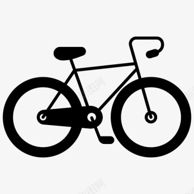 自行车运动娱乐图标图标