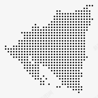 尼加拉瓜中美洲国家图标图标