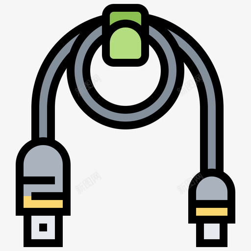 Usb插头计算机技术9线颜色图标svg_新图网 https://ixintu.com Usb插头 线颜色 计算机技术9