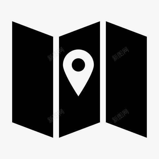 地图区域位置图标svg_新图网 https://ixintu.com 位置 区域 地图 地点 网络营销符号